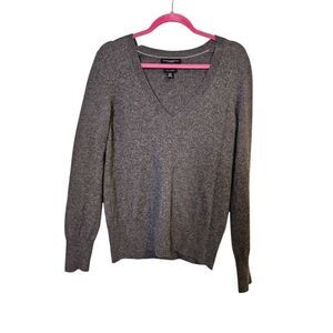 Banana Republic gray cashmere v neck sweater.  Size L.